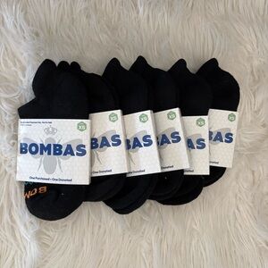Bombas kids Black Ankle Socks